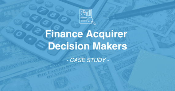 Finance Acquirer Decision Makers | InnovateMR